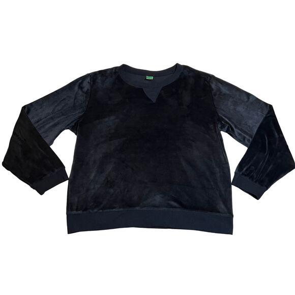 Honeydew Velour Velvet Pullover Crewneck Sweatshirt Size XXL Casual Loungewear - Picture 1 of 7